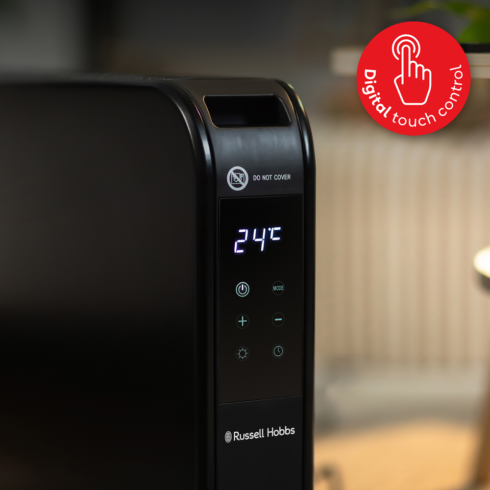 Russell Hobbs RHCVH2003B Black Digital Touch Panel Convection Heater 2000W Image 6