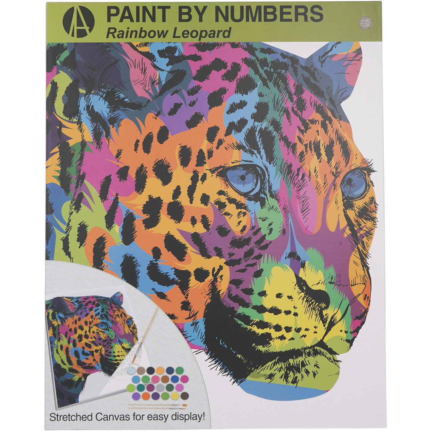 Paint by Numbers Rainbow Leopard or Giraffe Image 1