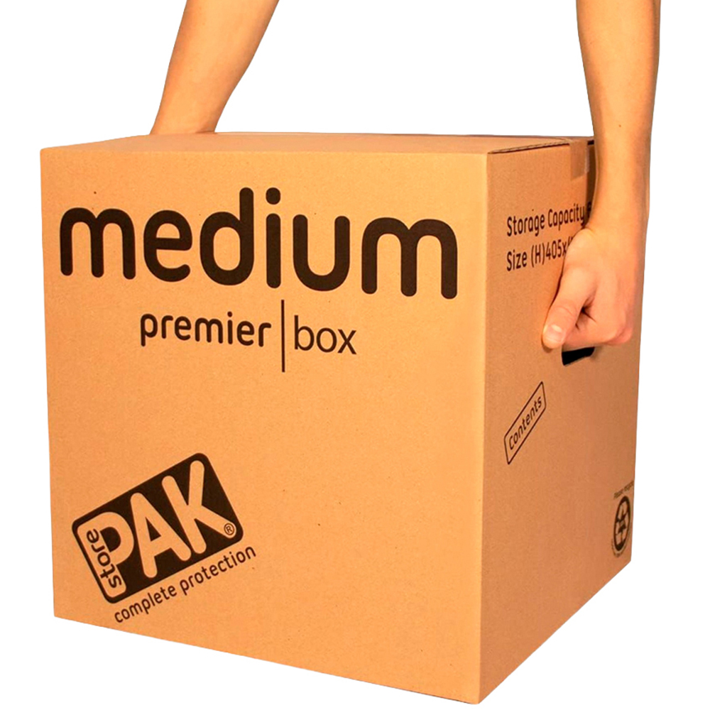 StorePAK 64L Medium Heavy Duty Cardboard Storage Box 10 Pack Image 3