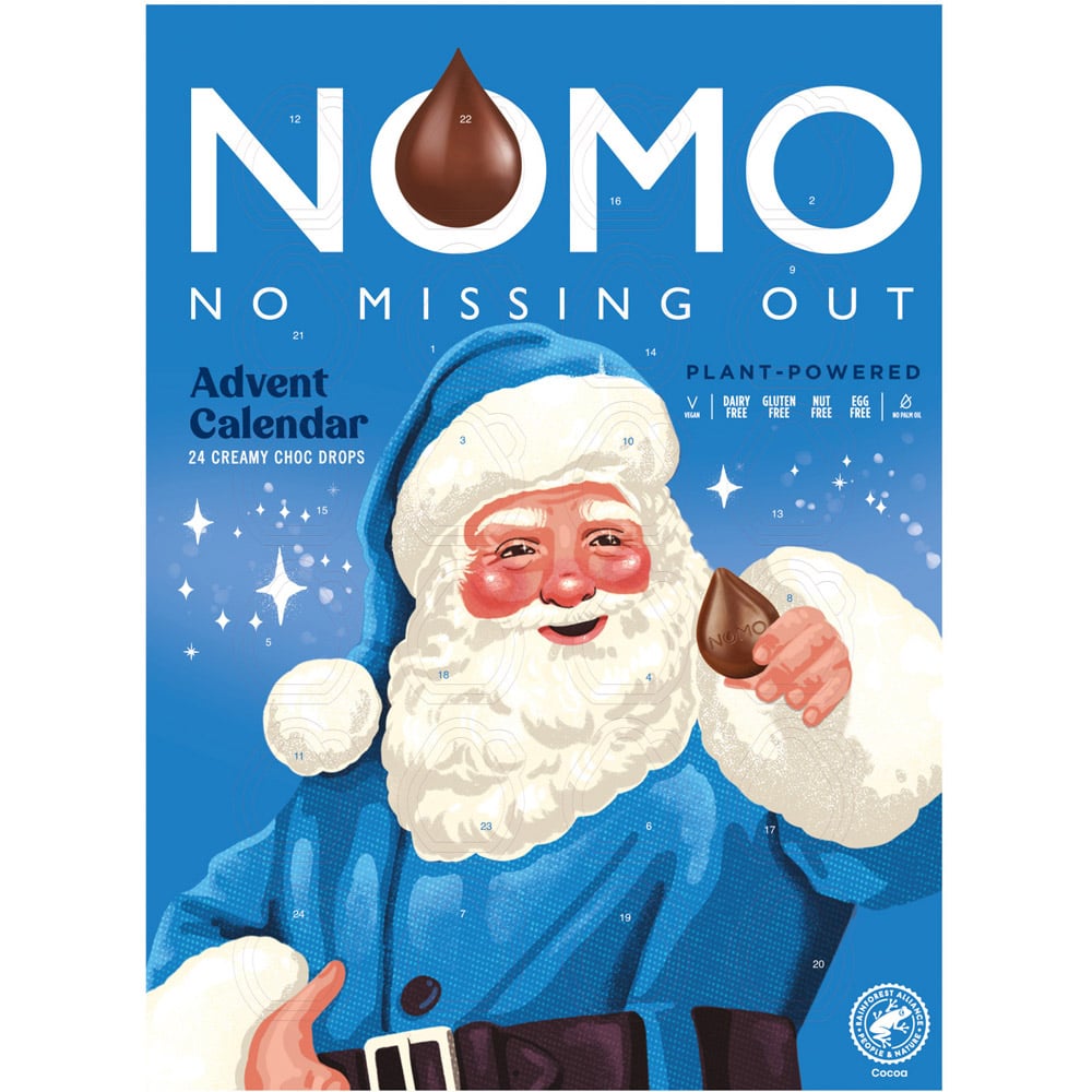 Nomo 24 Creamy Choc Drops Advent Calendar 80g Image 1