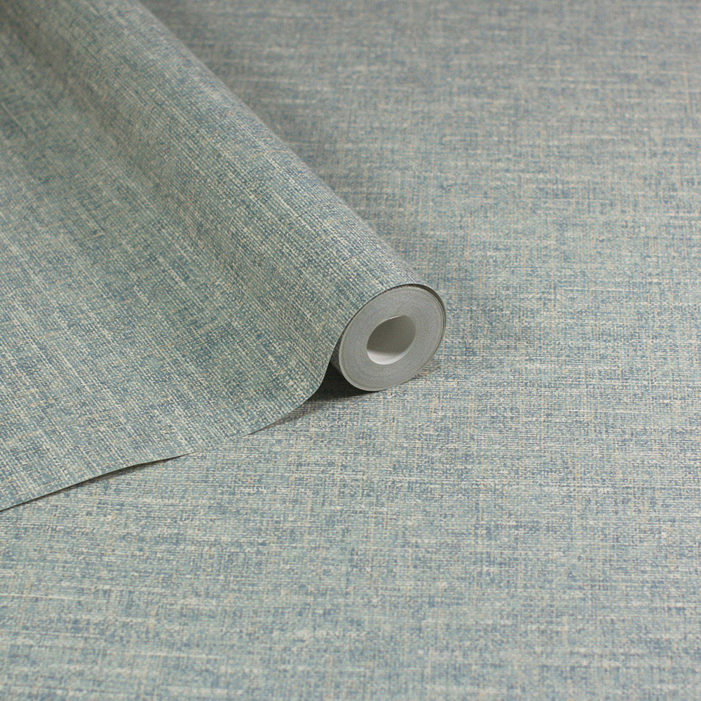 Esselle Home Artisan Weave Chalky Blue Wallpaper Image 2