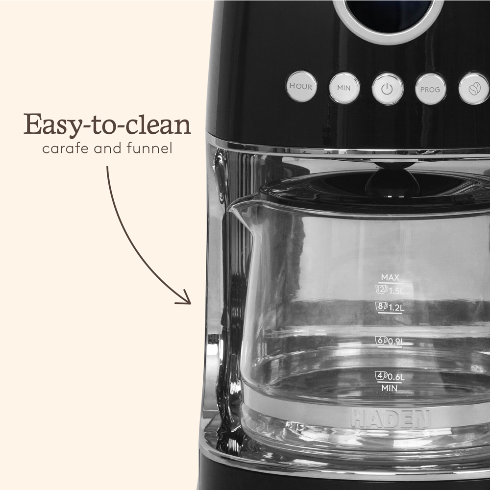 Haden 215741 Black Drip Filter Coffee Machine Image 3