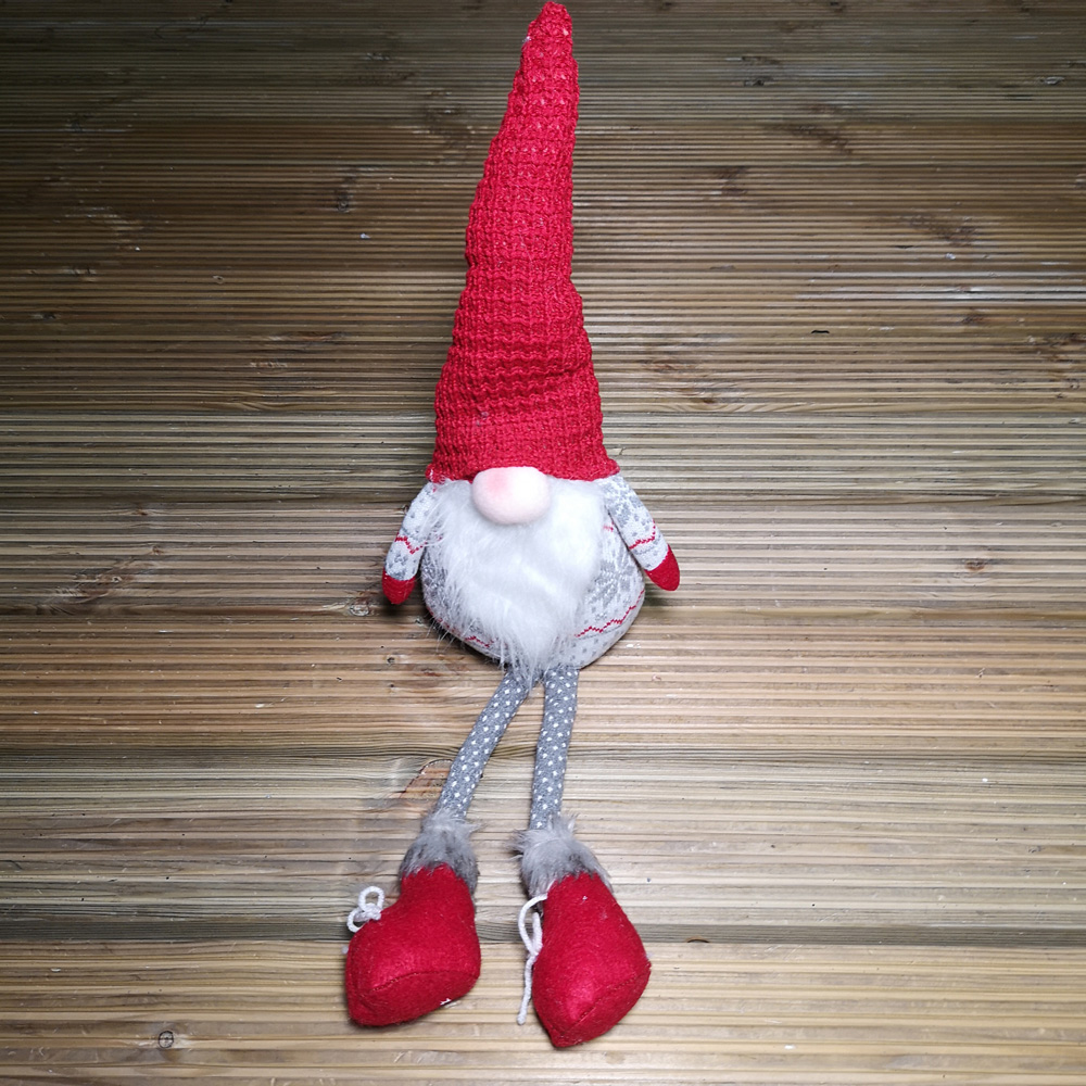 Samuel Alexander Nordic Grey Dangly Legs Gonk Christmas Decoration 58cm Image 2