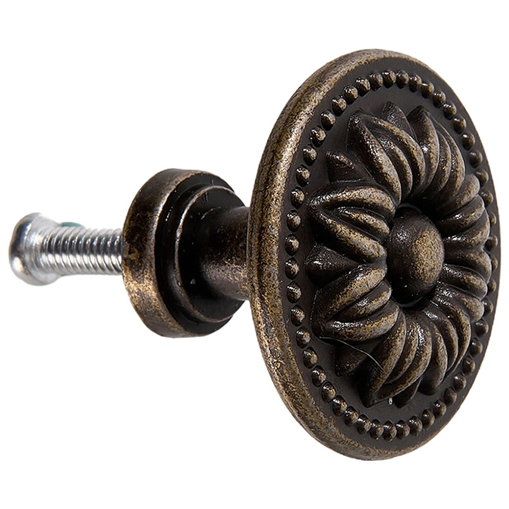 Living and Home Bronze Zinc Alloy Vintage Furniture Knob 6 Pack Image 6