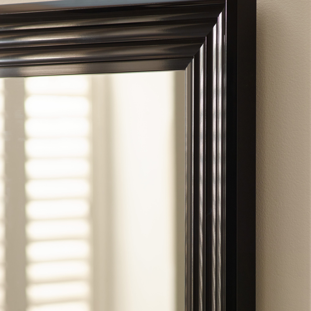 Julian Bowen Tokyo Gloss Black Rectangular Dressing Mirror 85 x 65cm Image 6