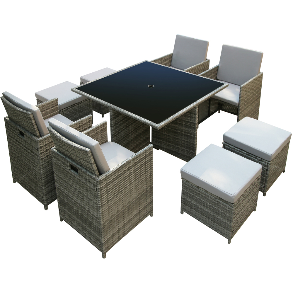 RayGar Hera 8 Seater Rattan Garden Lounge Set Image 2