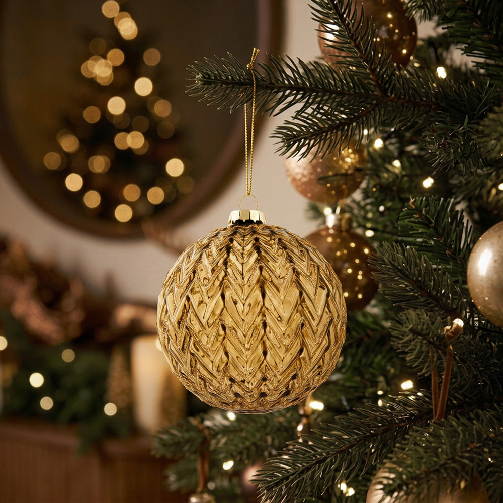 Opaque Bauble Olive Green - Olive Green Image 2