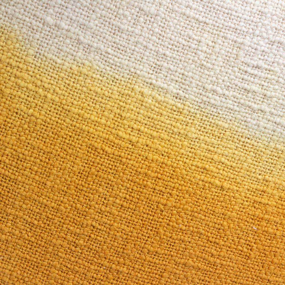 furn. Mizu Ochre Dip Dye Square Cushion Image 5
