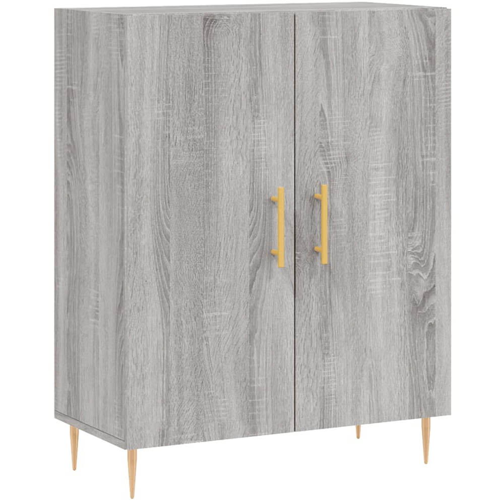 vidaXL 4 Door Grey Sonoma Highboard Image 7