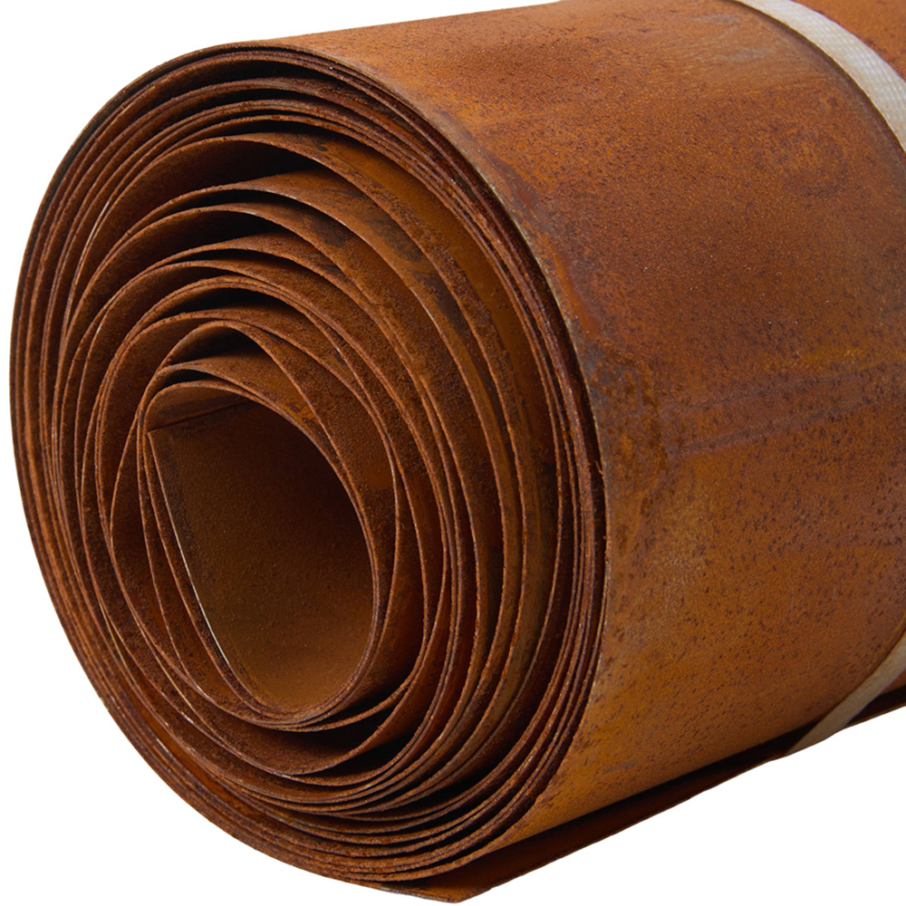 Living and Home 5m x 14cm Brown Metal Flexible Lawn Edging Image 3