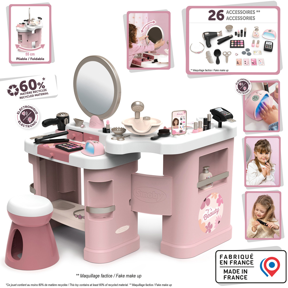 Smoby My Beauty Centre Kids 26 Piece Salon Playset Image 7