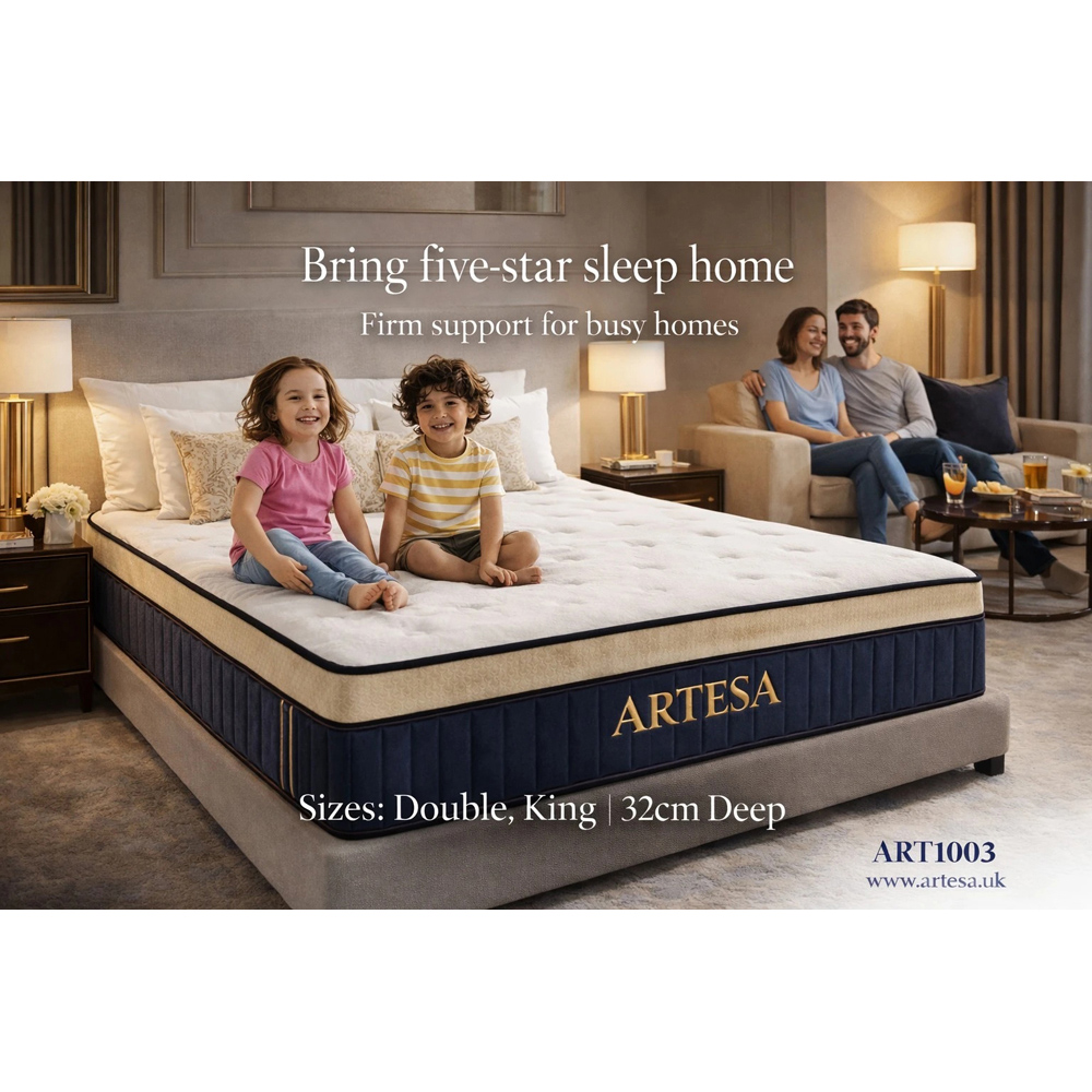 ARTESA Soul King Size Euro Top 2000 Pocket Spring Hybrid Mattress Image 8