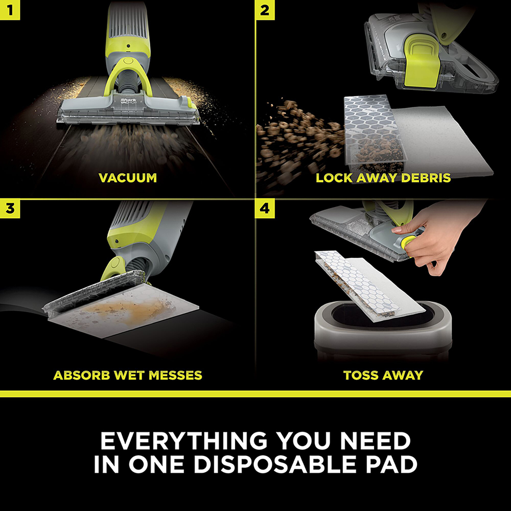 Shark VacMop VM200UK 2-in-1 Charcoal Grey Cordless Vacuum Mop with Targeted Spray Image 6