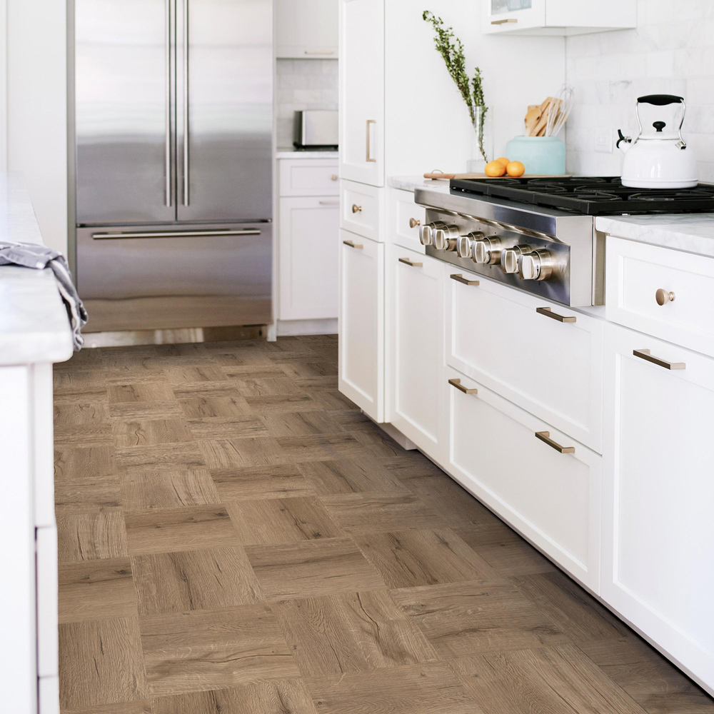 Floorpops Pickling Brown Peel and Stick Floor Tile 30.48 x 30.48cm 10 Pack Image 7