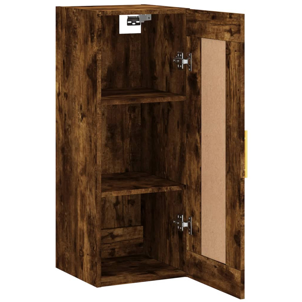 vidaXL Single Door Smoked Oak Wall Mounted Cabinet Image 7