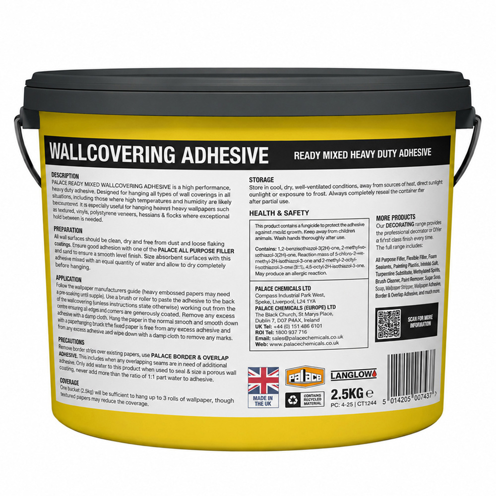 Palace Ready Mixed and Heavy Duty Wallcovering Adhesive Image 2
