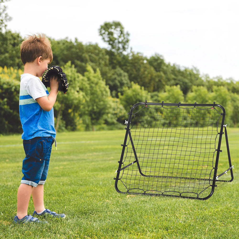HOMCOM Adjustable Multi Sport Rebounder Net 3.1 x 3.1ft Image 2