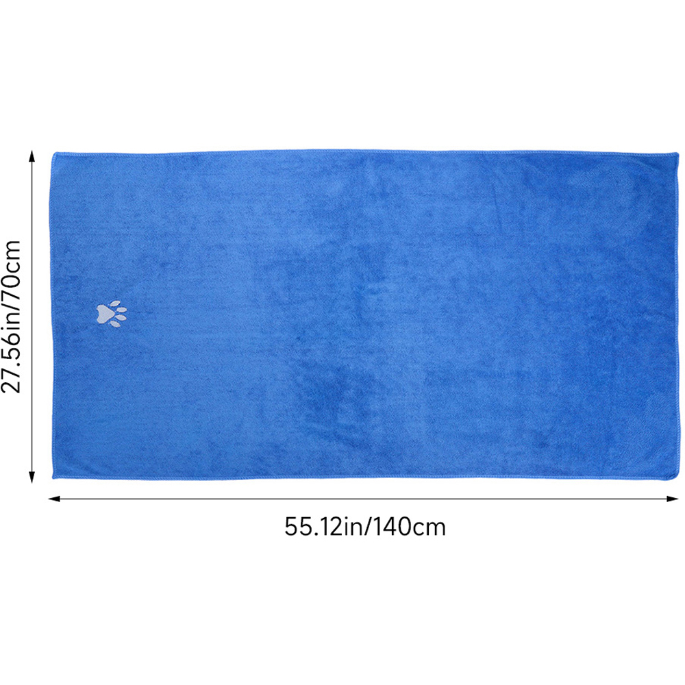 H&O Direct Quick Dry Pet Bath Towel 140 x 70cm Image 5