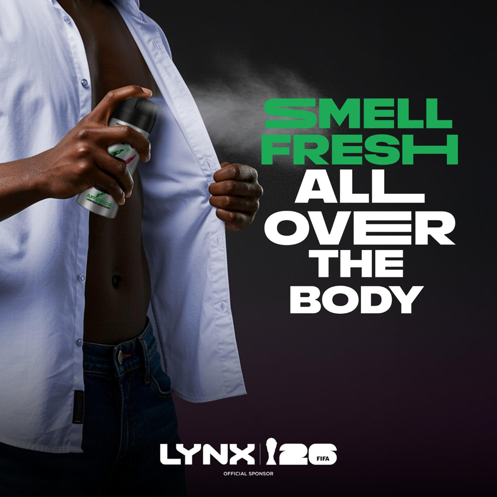 Lynx Africa 72H Sweat Protection Anti-Perspirant Aerosol Deodorant Spray 150ml 30 Pack Image 8