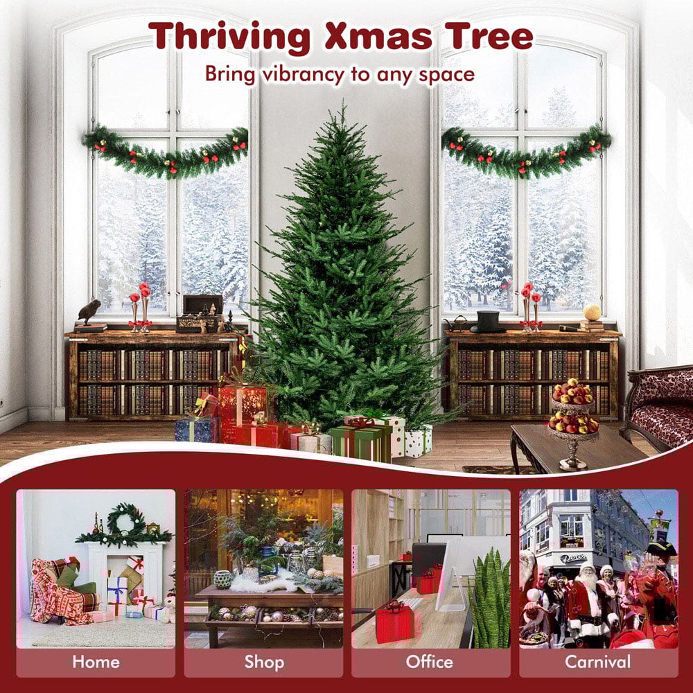 Costway Pre Lit Warm White LED Artificial Christmas Tree 6ft Image 8