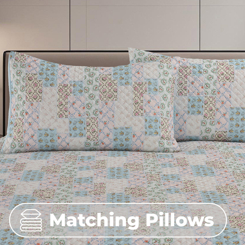 Florelle Gardenia Double Multicolour Floral Reversible Duvet Cover Set Image 2