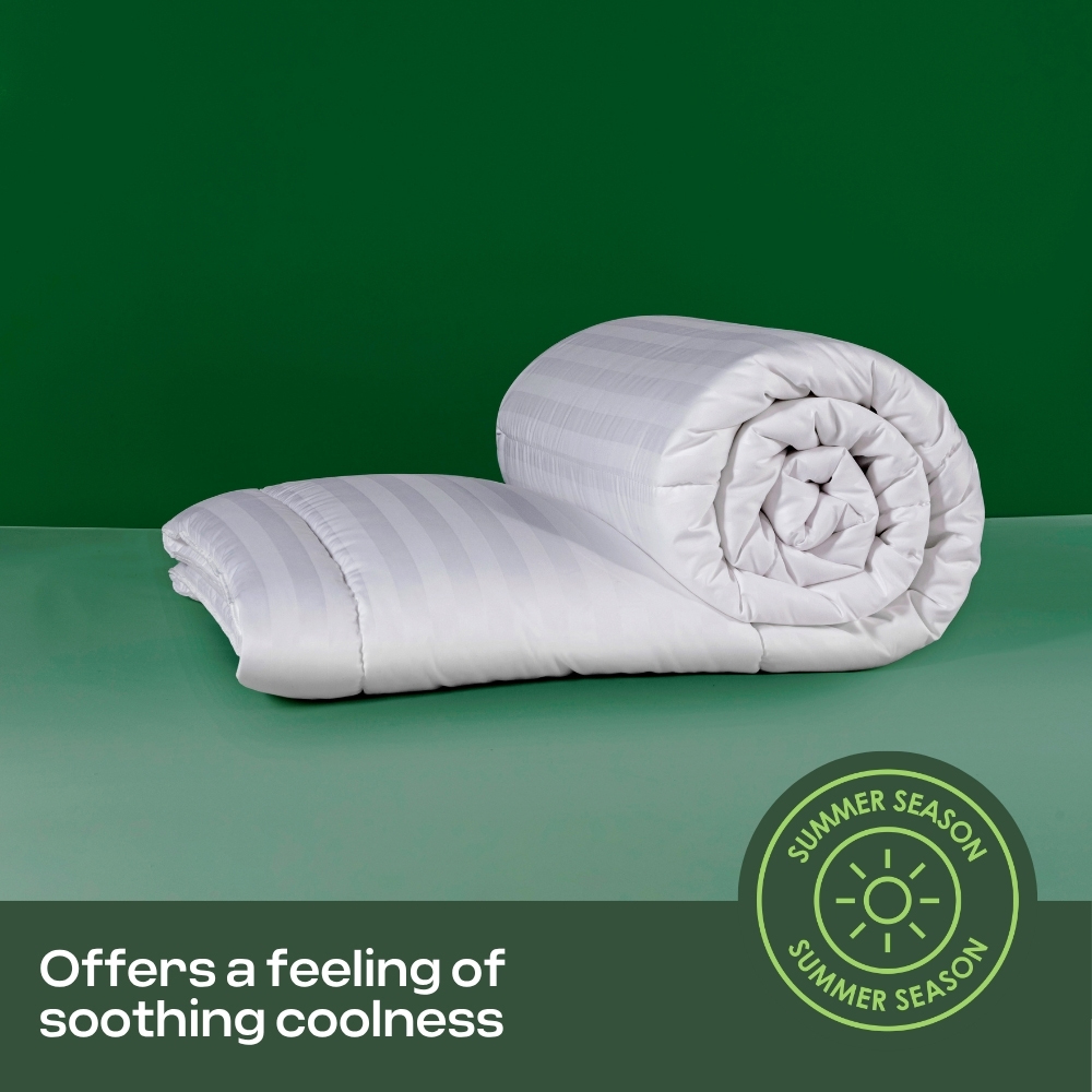 MHG Living King Size White Lightweight Summer Hollowfibre Duvet 1.5 Tog Image 5