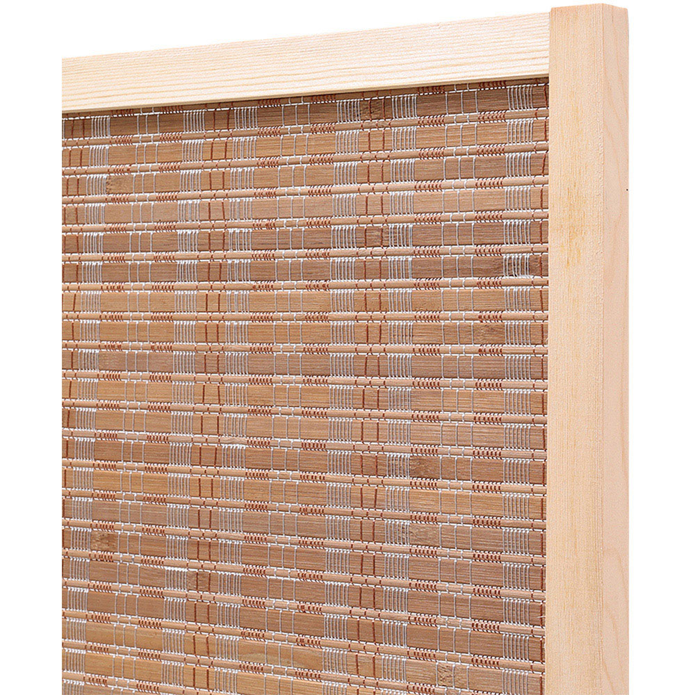 Living and Home 6 Panel Brown Folding Wooden Privacy Screen Image 6