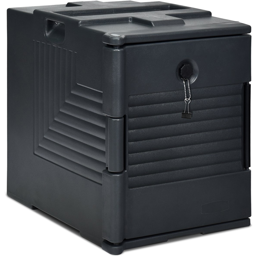 Costway Black Front Loading Insulated Food Pan Carrier Image 4
