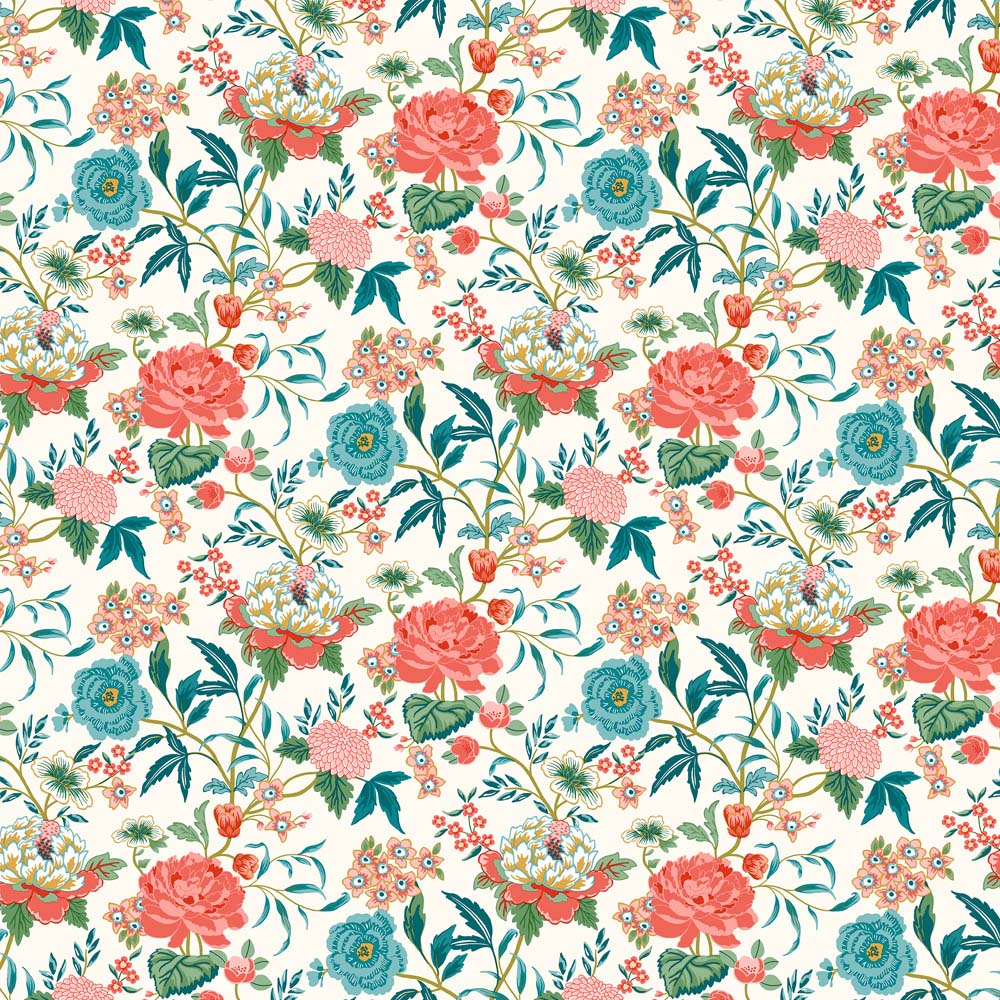 furn. Azalea Floral Multicolour Matte Wallpaper Image 1