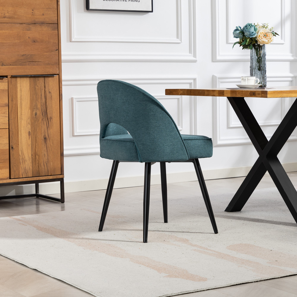 Artemis Home Ashley Set of 2 Teal Dining Chairs Image 6