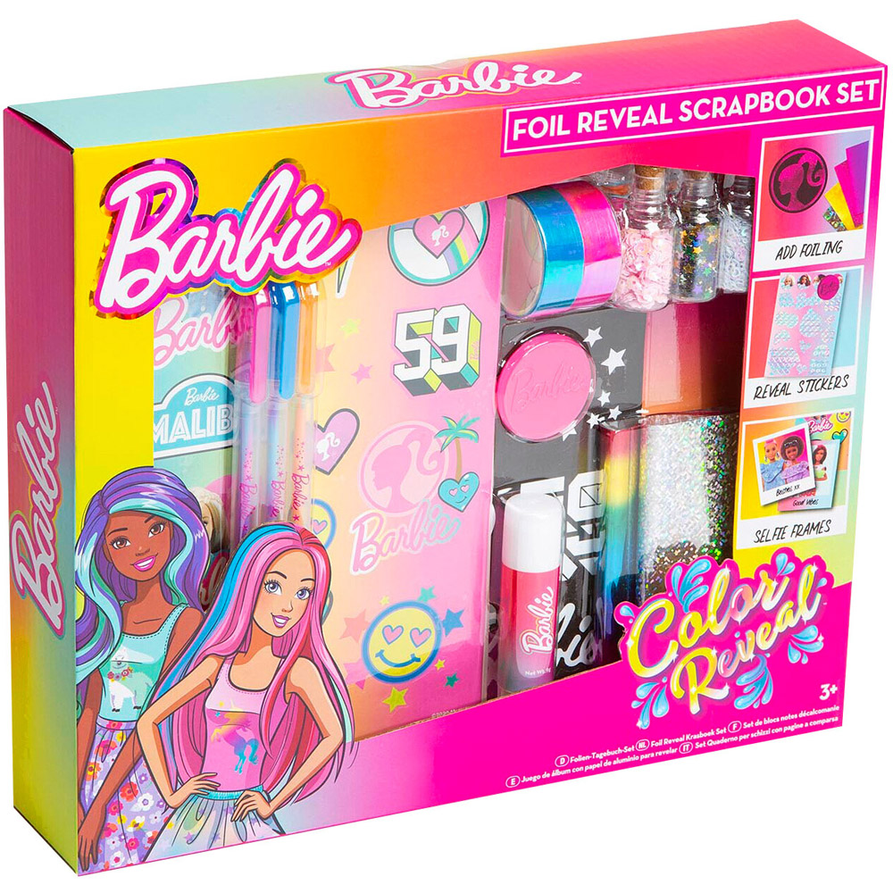 Barbie Foil Reveal Scrapbook Set Image