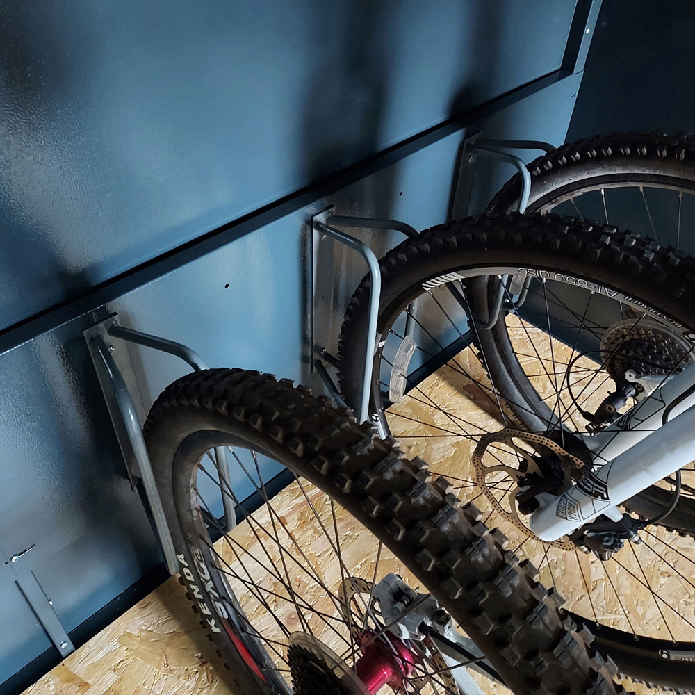 Asgard Centurion 5 x 7ft Double Door Grey High Security Bike Shed Image 6