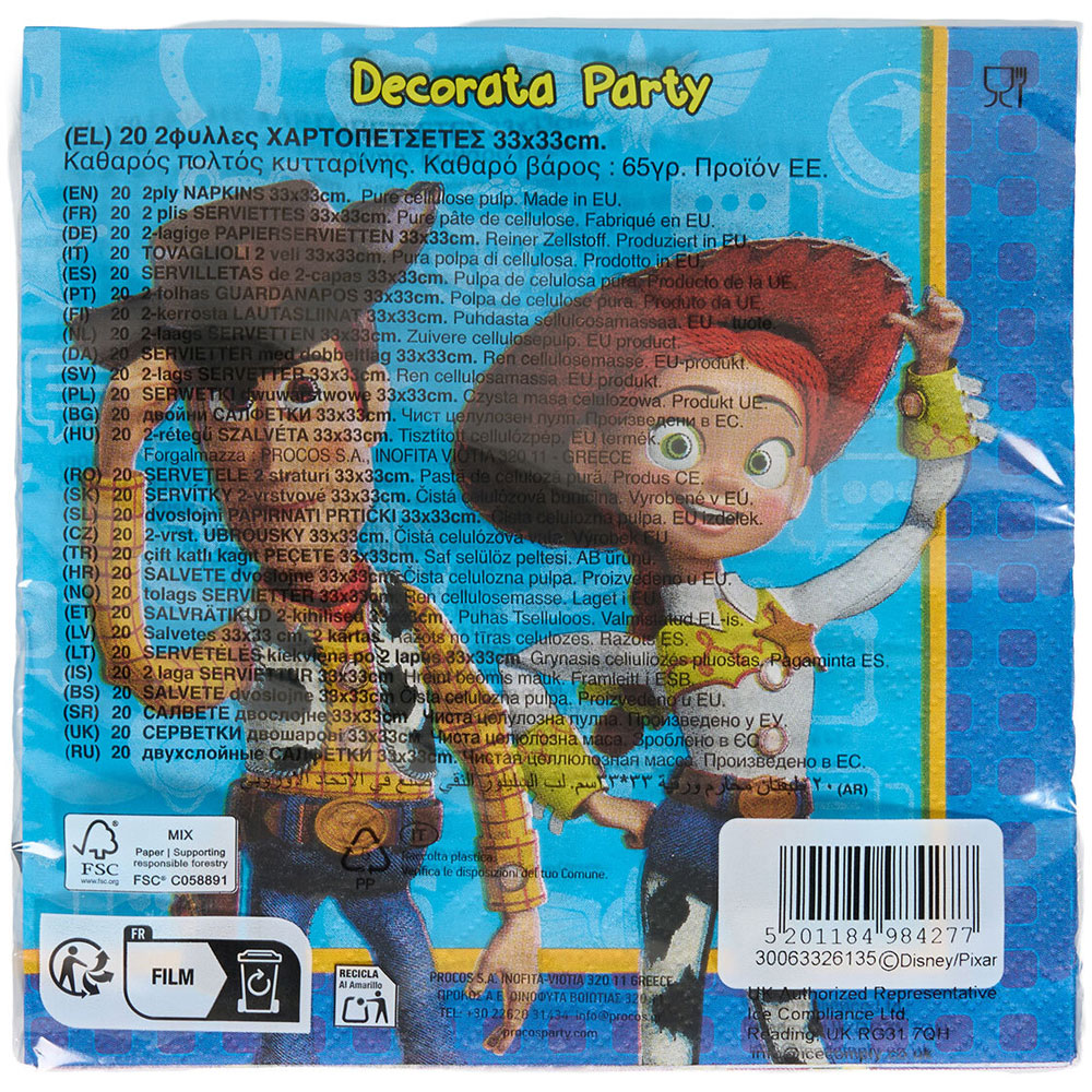 Pack of 20 Toy Story 5 Napkins Image 6