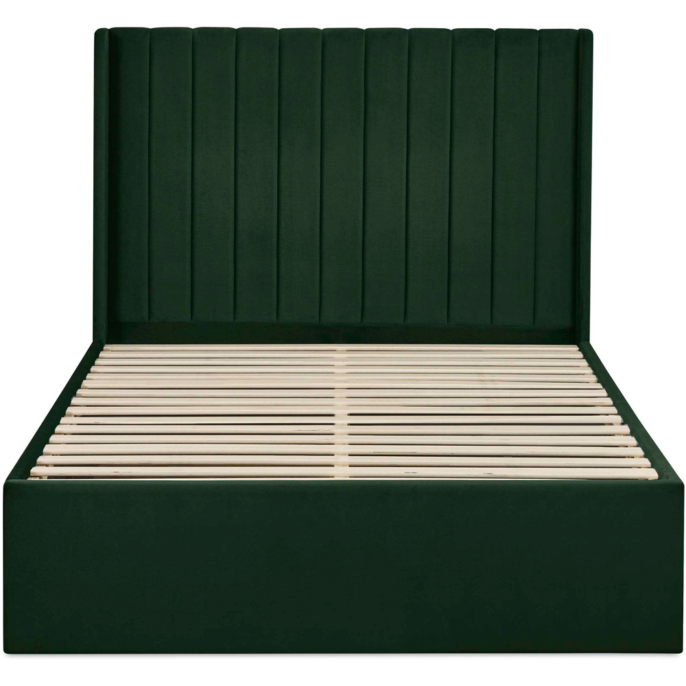 Julian Bowen Leila Bottle Green Double Bed with Dual Storage Door Image 4
