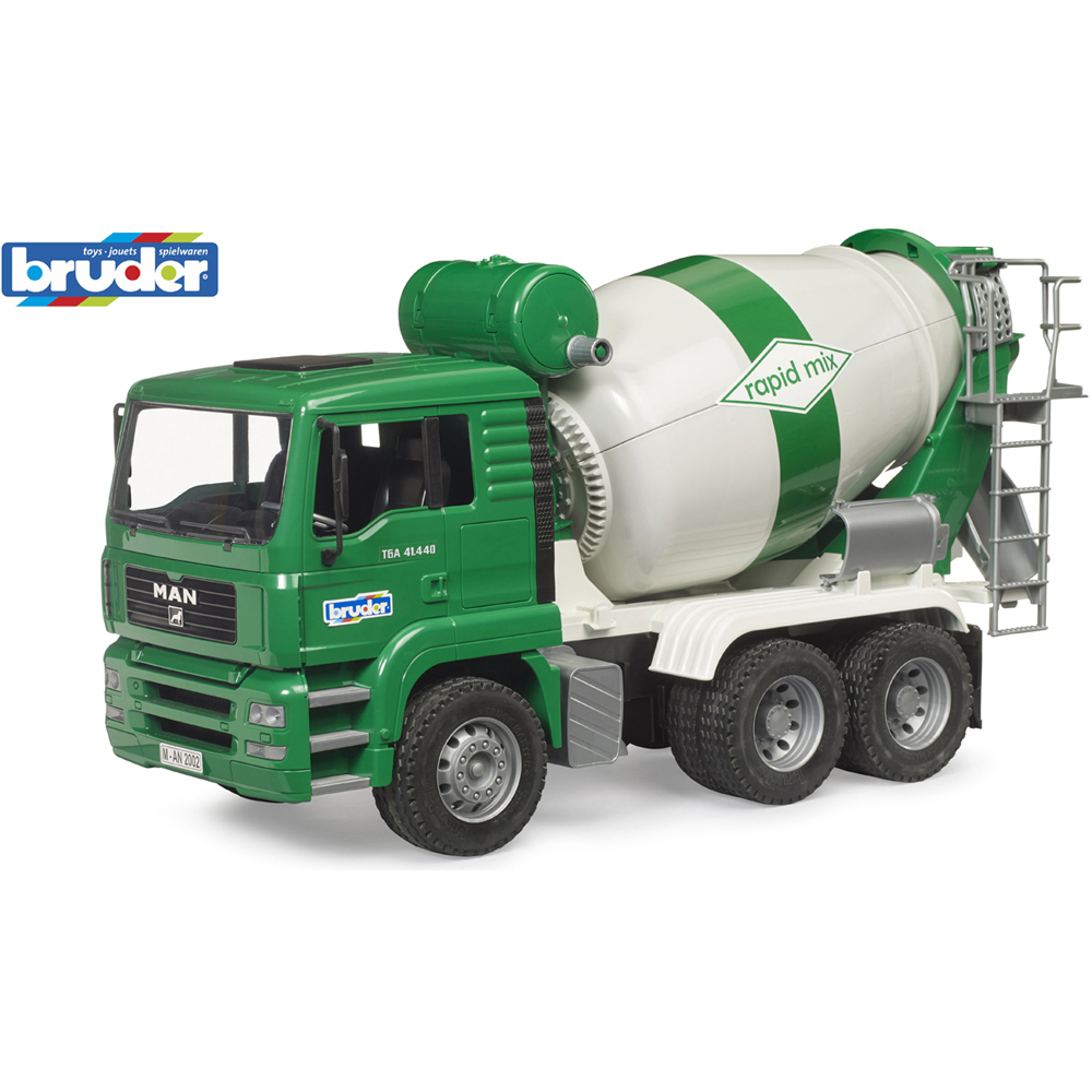 Bruder Kids MAN TGA Rapid Mix Cement Mixer Truck Playset Model Image 6