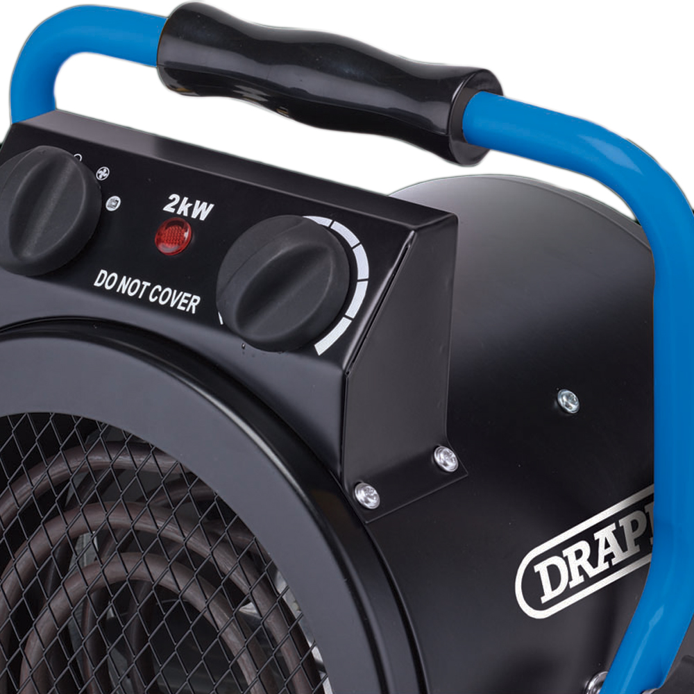 Draper Black Electric Space Heater 2000W Image 7