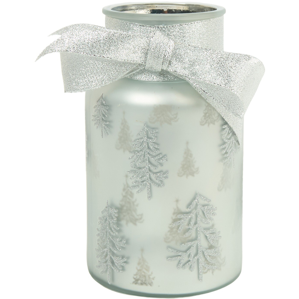 Frosted LED Lantern Grey Image 1