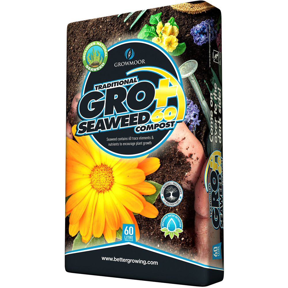 Growmoor Gro Plus Seaweed Compost 60L Image