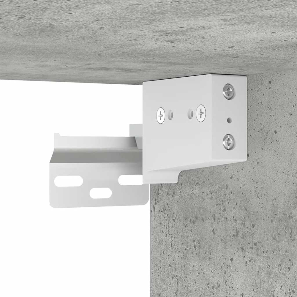 vidaXL 7 Door Concrete Grey Wall Mounted TV Cabinet Image 8