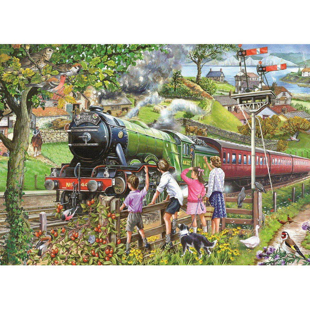 The House of Puzzles Full Steam Ahead 1000 Piece Jigsaw Puzzle Image