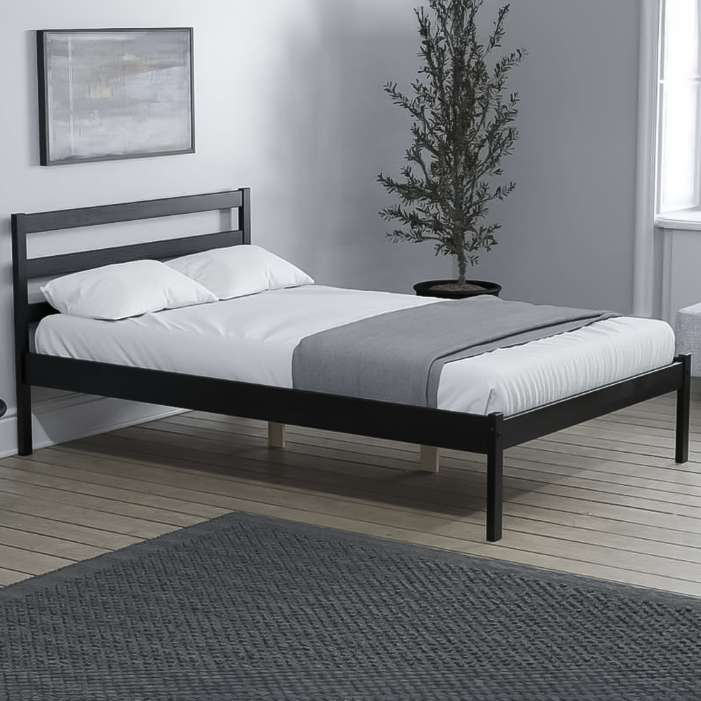 Luka Small Double Black Bed Image 1