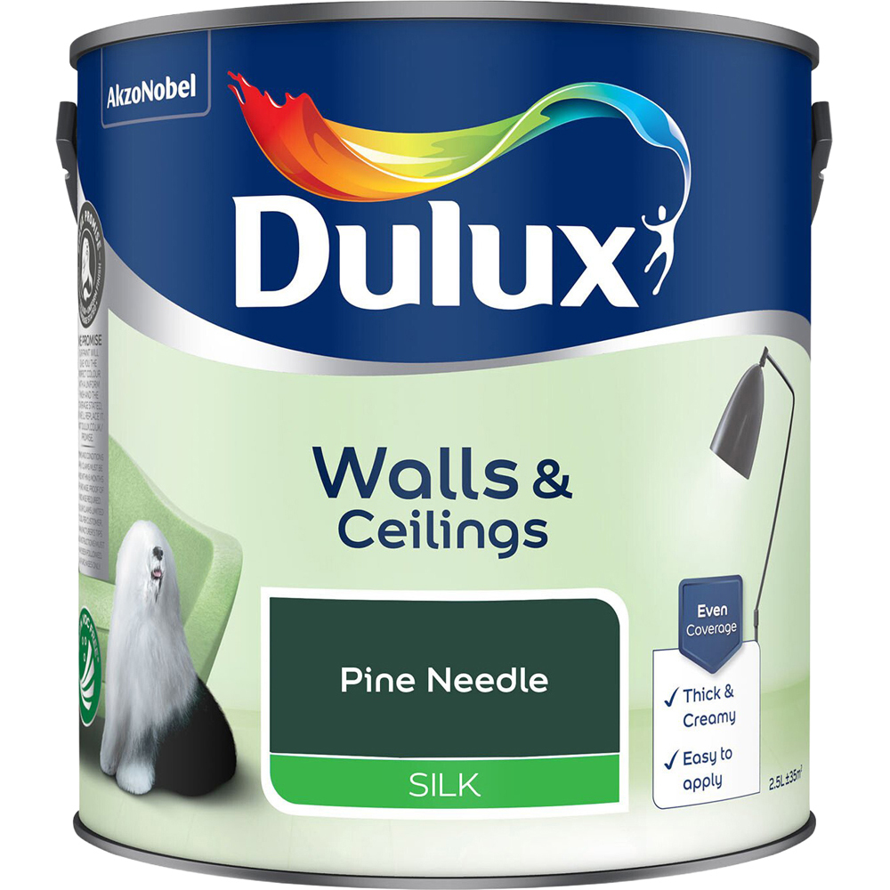 Dulux Silk Emulsion Paint - Pine Needle / 2.5l Image 2