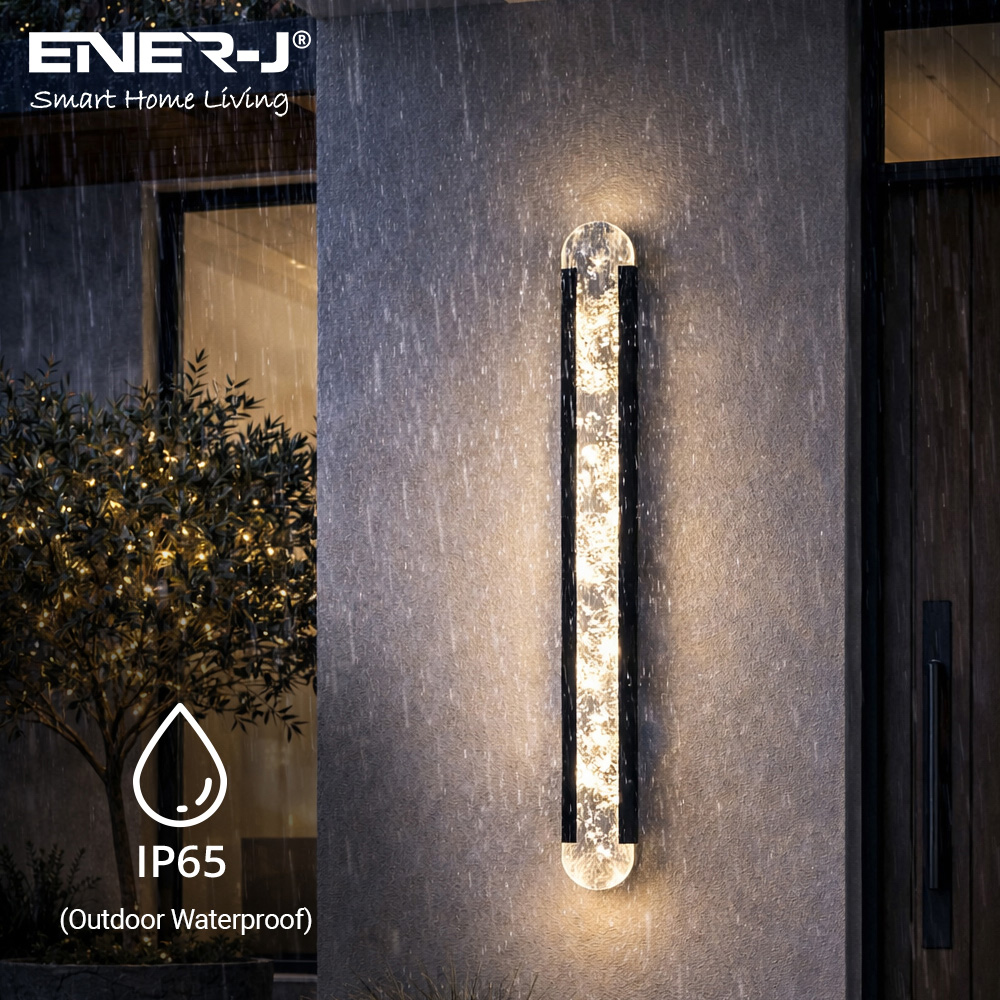 ENER-J AuroraGlow 42W CCT Adjustable and Dimming Designer Acrylic LED Wall Light 100 x 9cm Image 4