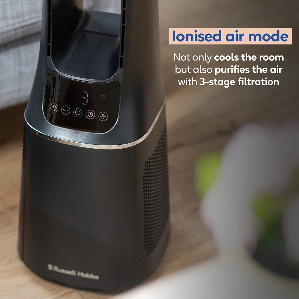 Russell Hobbs Black Bladeless Fan with Remote Image 5