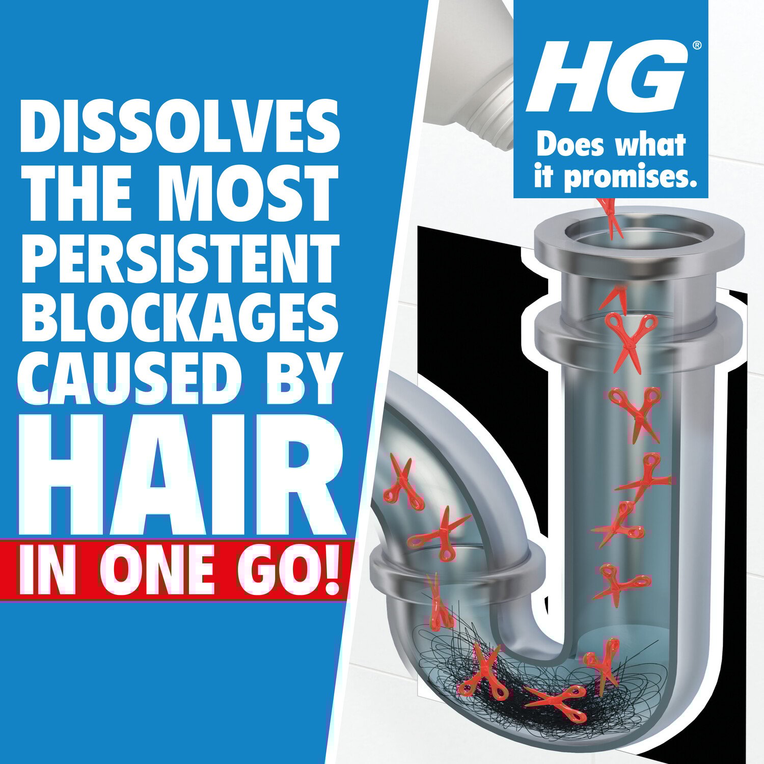 HG Drain and Plug Hair Unblocker Image 2