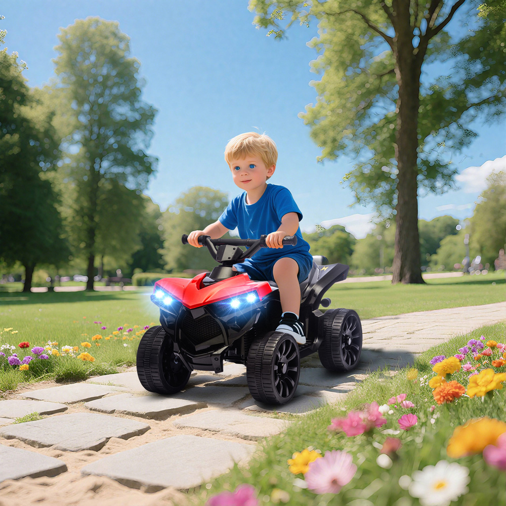 Tommy Toys AIYAPLAY Kids Red Ride On ATV Quad Bike 6V Image 2
