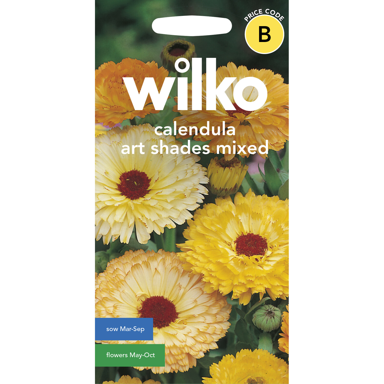 Wilko Calendula Art Shaded Mix Flower Seeds Image 1