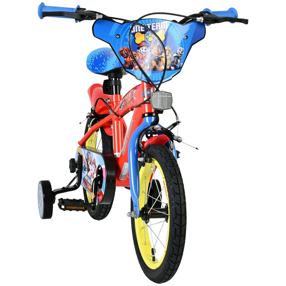 Volare Paw Patrol Kids Core 14 inch Multicolour Bike with Stabilisers Image 2