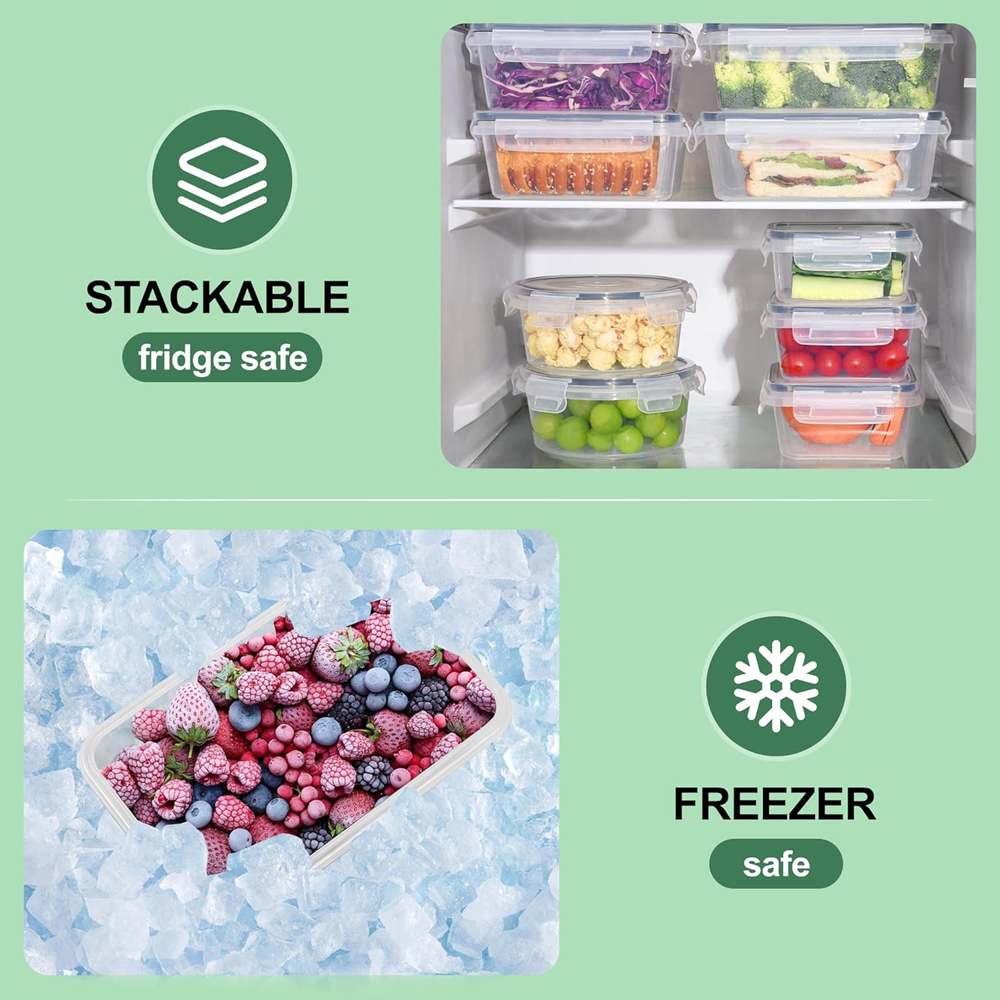 Alivio 24 Piece Transparent Food Storage Container Set Image 5