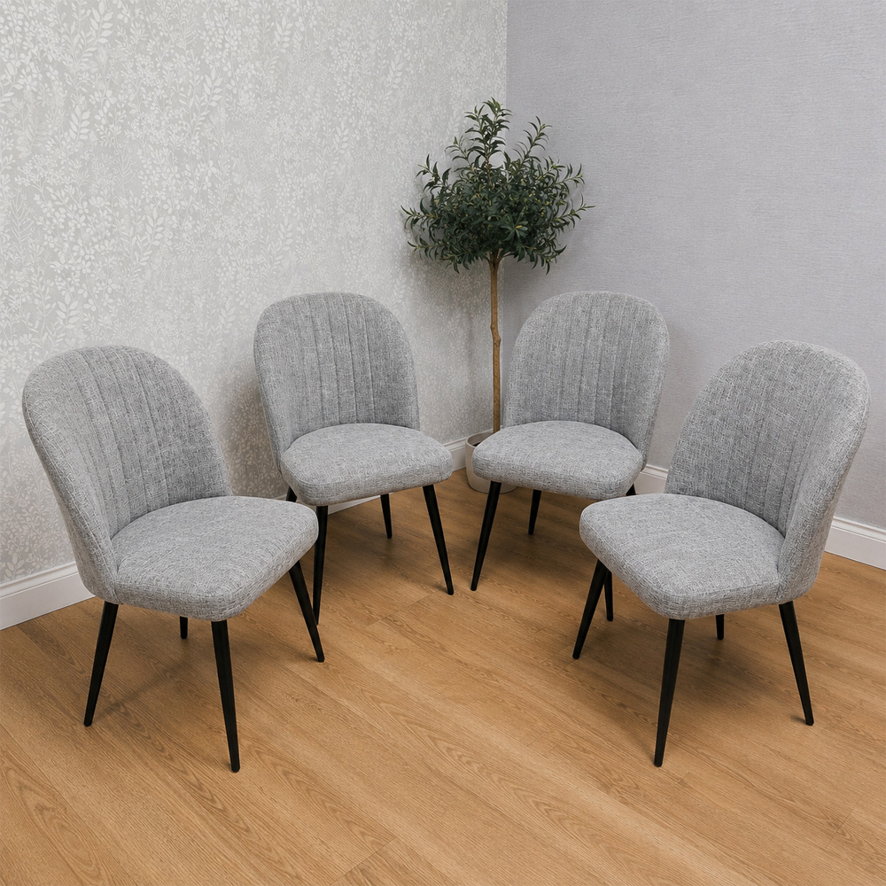 Kosy Koala 6 Seater Dining Bench Set Grey and Stone Grey Image 4